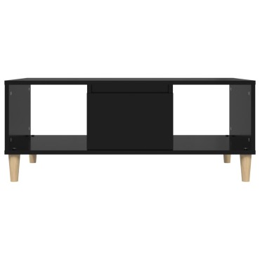 vidaXL Τραπεζάκι Σαλονιού Μαύρο 90x50x36,5cm Επεξεργασμ. Ξύλο 1 τεμ.