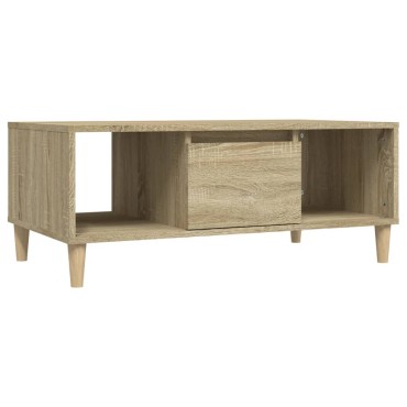 vidaXL Τραπεζάκι Σαλονιού Sonoma Δρυς 90x50x36,5cm Επεξεργασμ. Ξύλο 1 τεμ.