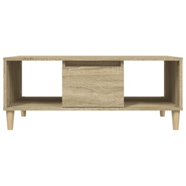 vidaXL Τραπεζάκι Σαλονιού Sonoma Δρυς 90x50x36,5cm Επεξεργασμ. Ξύλο 1 τεμ.