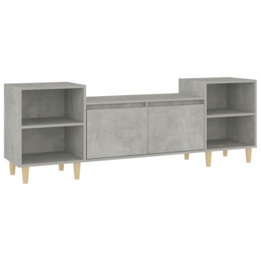 vidaXL Έπιπλο Τηλεόρασης Γκρι Σκυρ. 160x35x55cm Επεξ. Ξύλο