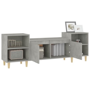 vidaXL Έπιπλο Τηλεόρασης Γκρι Σκυρ. 160x35x55cm Επεξ. Ξύλο
