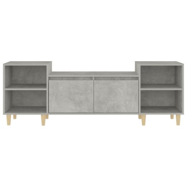 vidaXL Έπιπλο Τηλεόρασης Γκρι Σκυρ. 160x35x55cm Επεξ. Ξύλο