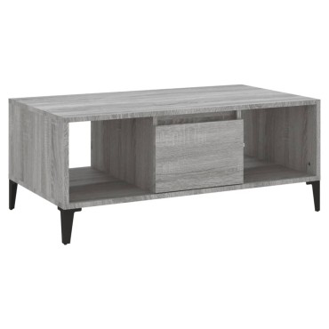 vidaXL Τραπεζάκι Σαλονιού Γκρι Sonoma 90x50x36,5cm Επεξεργασμένο Ξύλο 1 τεμ.