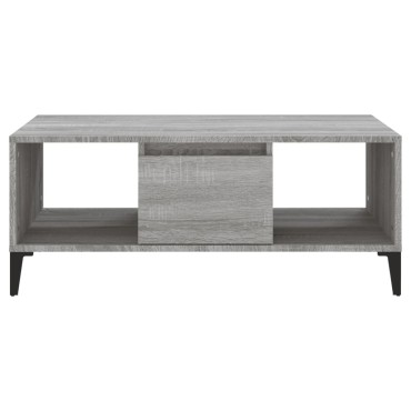 vidaXL Τραπεζάκι Σαλονιού Γκρι Sonoma 90x50x36,5cm Επεξεργασμένο Ξύλο 1 τεμ.