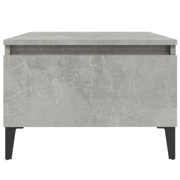 vidaXL Τραπέζι Βοηθητικό Γκρι Σκυροδ. 50x46x35cm Επεξεργασμένο Ξύλο 1 τεμ.
