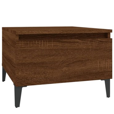 vidaXL Τραπέζι Βοηθητικό Καφέ Δρυς 50x46x35cm Επεξεργασμένο Ξύλο 1 τεμ.