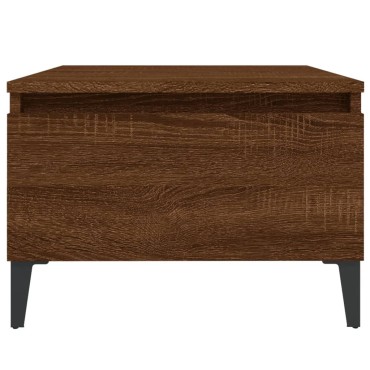 vidaXL Τραπέζι Βοηθητικό Καφέ Δρυς 50x46x35cm Επεξεργασμένο Ξύλο 1 τεμ.