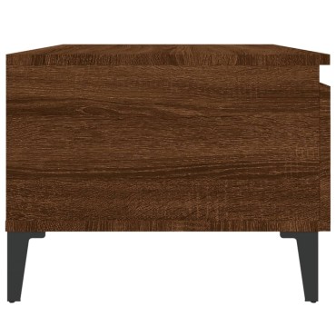 vidaXL Τραπέζι Βοηθητικό Καφέ Δρυς 50x46x35cm Επεξεργασμένο Ξύλο 1 τεμ.