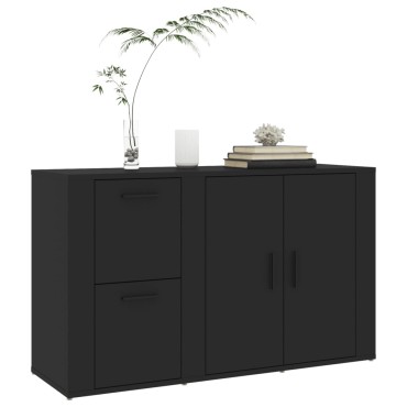 vidaXL Ντουλάπι Μαύρο 100x33x59,5cm από Επεξεργασμένο Ξύλο 1 τεμ.