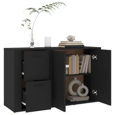 vidaXL Ντουλάπι Μαύρο 100x33x59,5cm από Επεξεργασμένο Ξύλο 1 τεμ.