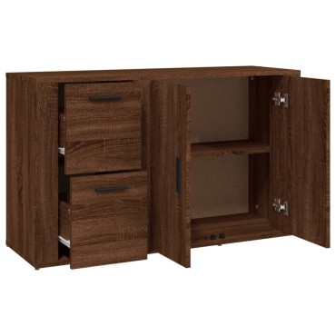 vidaXL Ντουλάπι Καφέ Δρυς 100x36x59,5cm από Επεξεργασμένο Ξύλο 1 τεμ.