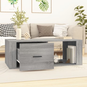 vidaXL Τραπεζάκι Σαλονιού Γκρι Sonoma 100x50,5x35cm Επεξεργασμένο Ξύλο 1 τεμ.