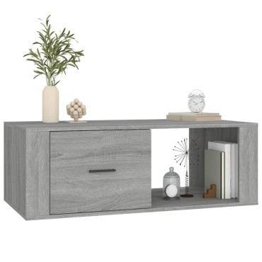 vidaXL Τραπεζάκι Σαλονιού Γκρι Sonoma 100x50,5x35cm Επεξεργασμένο Ξύλο 1 τεμ.
