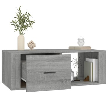 vidaXL Τραπεζάκι Σαλονιού Γκρι Sonoma 100x50,5x35cm Επεξεργασμένο Ξύλο 1 τεμ.