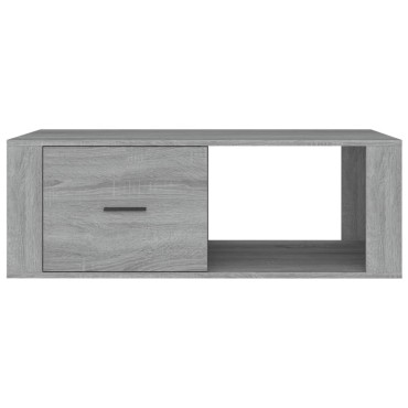 vidaXL Τραπεζάκι Σαλονιού Γκρι Sonoma 100x50,5x35cm Επεξεργασμένο Ξύλο 1 τεμ.