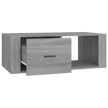 vidaXL Τραπεζάκι Σαλονιού Γκρι Sonoma 100x50,5x35cm Επεξεργασμένο Ξύλο 1 τεμ.
