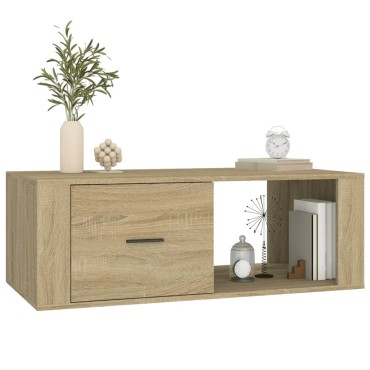 vidaXL Τραπεζάκι Σαλονιού Sonoma Δρυς 100x50,5x35cm Επεξεργασμένο Ξύλο 1 τεμ.