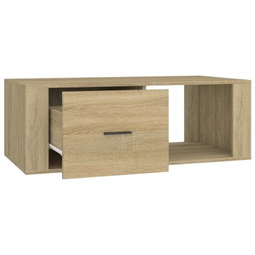 vidaXL Τραπεζάκι Σαλονιού Sonoma Δρυς 100x50,5x35cm Επεξεργασμένο Ξύλο 1 τεμ.