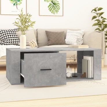 vidaXL Τραπεζάκι Σαλονιού Γκρι Σκυρ. 100x50,5x35cm Επεξεργ. Ξύλο 1 τεμ.