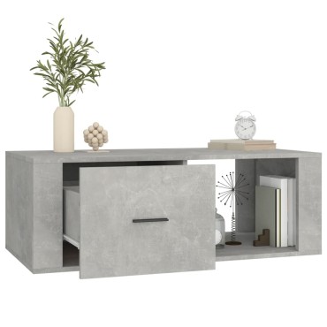 vidaXL Τραπεζάκι Σαλονιού Γκρι Σκυρ. 100x50,5x35cm Επεξεργ. Ξύλο 1 τεμ.