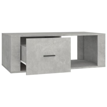 vidaXL Τραπεζάκι Σαλονιού Γκρι Σκυρ. 100x50,5x35cm Επεξεργ. Ξύλο 1 τεμ.