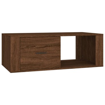 vidaXL Τραπεζάκι Σαλονιού Καφέ Δρυς 100x50,5x35cm Επεξεργασμ. Ξύλο 1 τεμ.