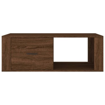 vidaXL Τραπεζάκι Σαλονιού Καφέ Δρυς 100x50,5x35cm Επεξεργασμ. Ξύλο 1 τεμ.