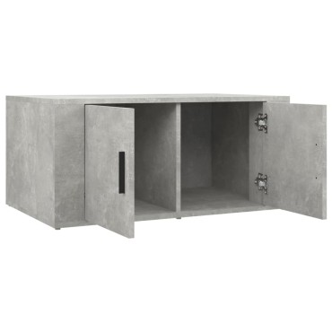 vidaXL Τραπεζάκι Σαλονιού Γκρι Σκυρ. 80x50x36cm Επεξεργ. Ξύλο 1 τεμ.
