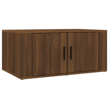 vidaXL Τραπεζάκι Σαλονιού Καφέ Δρυς 80x50x36cm Επεξεργασμ. Ξύλο 1 τεμ.