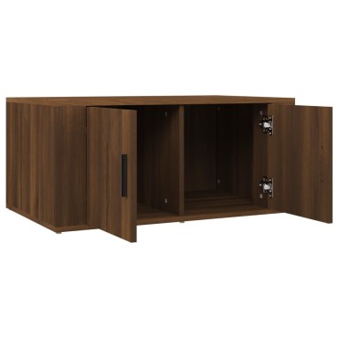 vidaXL Τραπεζάκι Σαλονιού Καφέ Δρυς 80x50x36cm Επεξεργασμ. Ξύλο 1 τεμ.