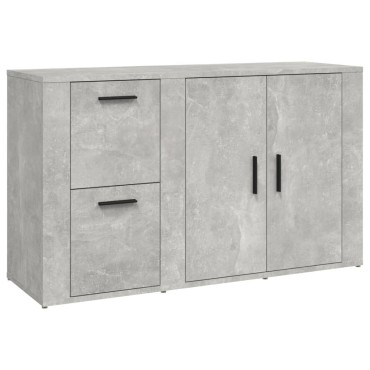 vidaXL Ντουλάπι Γκρι Σκυροδέματος 100x33x59,5cm Επεξεργασμένο Ξύλο 1 τεμ.