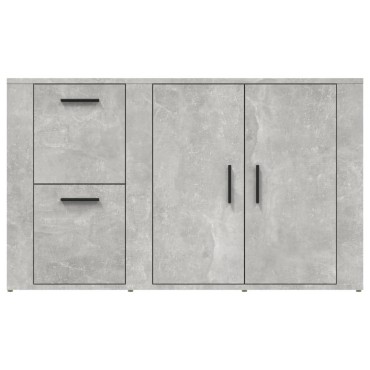 vidaXL Ντουλάπι Γκρι Σκυροδέματος 100x33x59,5cm Επεξεργασμένο Ξύλο 1 τεμ.