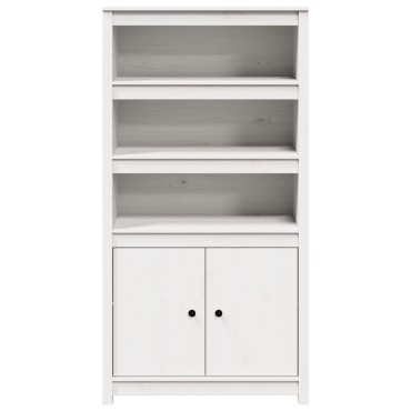 vidaXL Μπουφές Λευκός 80x35x154cm από Μασίφ Ξύλο Πεύκου 1 τεμ.
