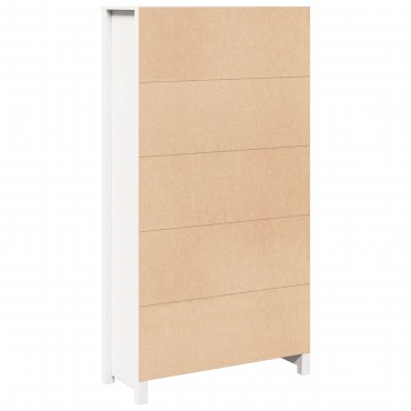 vidaXL Μπουφές Λευκός 80x35x154cm από Μασίφ Ξύλο Πεύκου 1 τεμ.