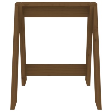 vidaXL Σκαμπό 2 τεμ. Μελί 40x40x45cm από Μασίφ Ξύλο Πεύκου