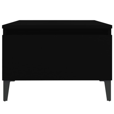 vidaXL Βοηθητικά Τραπέζια 2 τεμ. Μαύρα 50x46x35cm Επεξεργασμένο Ξύλο