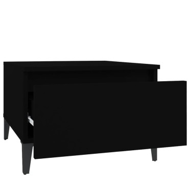 vidaXL Βοηθητικά Τραπέζια 2 τεμ. Μαύρα 50x46x35cm Επεξεργασμένο Ξύλο
