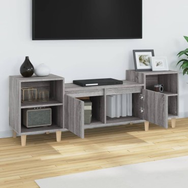 vidaXL Έπιπλο Τηλεόρασης Γκρι Sonoma 160x35x55cm από Επεξεργ. Ξύλο