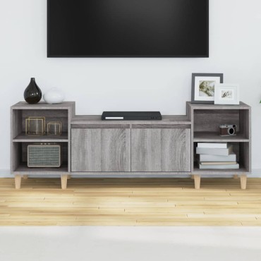 vidaXL Έπιπλο Τηλεόρασης Γκρι Sonoma 160x35x55cm από Επεξεργ. Ξύλο