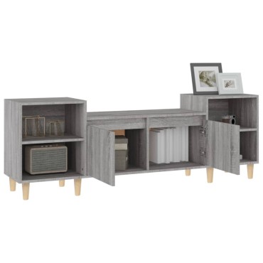 vidaXL Έπιπλο Τηλεόρασης Γκρι Sonoma 160x35x55cm από Επεξεργ. Ξύλο
