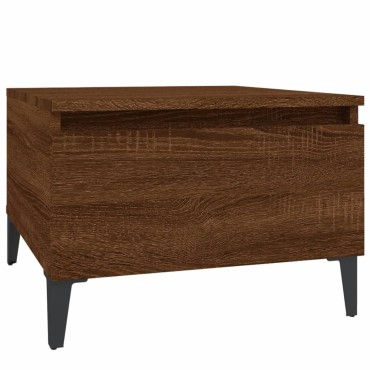 vidaXL Τραπεζάκια Σαλονιού 2 τεμ. Καφέ Δρυς 50x46x35cm Επεξ. Ξύλο
