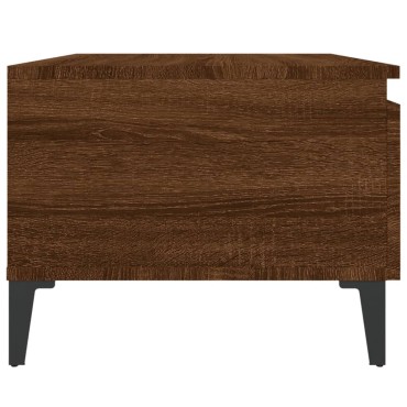 vidaXL Τραπεζάκια Σαλονιού 2 τεμ. Καφέ Δρυς 50x46x35cm Επεξ. Ξύλο