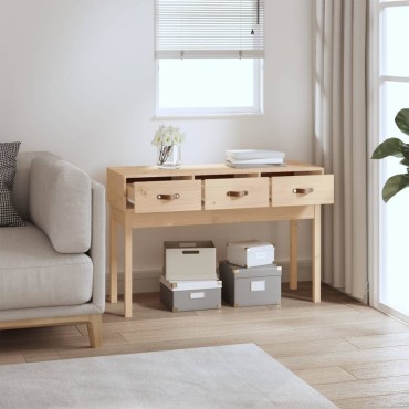 vidaXL Τραπέζι Κονσόλα 114x40x75cm από Μασίφ Ξύλο Πεύκου 1 τεμ.