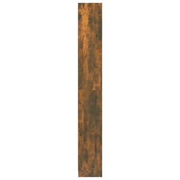 vidaXL Βιβλιοθήκη με 5 Ράφια Καπνιστή Δρυς 40x24x175cm Επεξεργ. Ξύλο 1 τεμ.