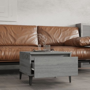 vidaXL Τραπεζάκια Σαλονιού 2 τεμ. Γκρι Sonoma 50x46x35cm Επεξ. Ξύλο
