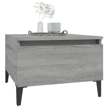 vidaXL Τραπεζάκια Σαλονιού 2 τεμ. Γκρι Sonoma 50x46x35cm Επεξ. Ξύλο