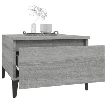 vidaXL Τραπεζάκια Σαλονιού 2 τεμ. Γκρι Sonoma 50x46x35cm Επεξ. Ξύλο