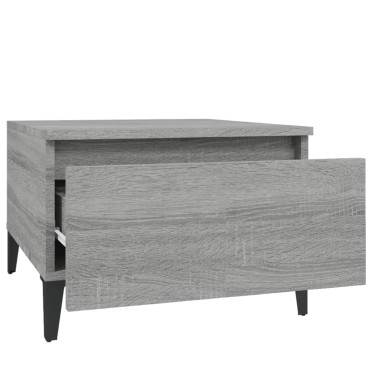 vidaXL Τραπεζάκια Σαλονιού 2 τεμ. Γκρι Sonoma 50x46x35cm Επεξ. Ξύλο