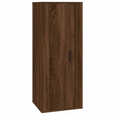 vidaXL Έπιπλο Τηλεόρασης Επιτοίχιο Καφέ Δρυς 40x34,5x100cm