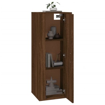 vidaXL Έπιπλο Τηλεόρασης Επιτοίχιο Καφέ Δρυς 40x34,5x100cm